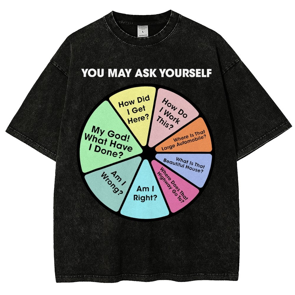 You May Ask Yourself Vintage Distressed T-shirt