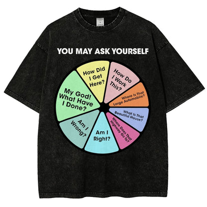 You May Ask Yourself Vintage Distressed T-shirt