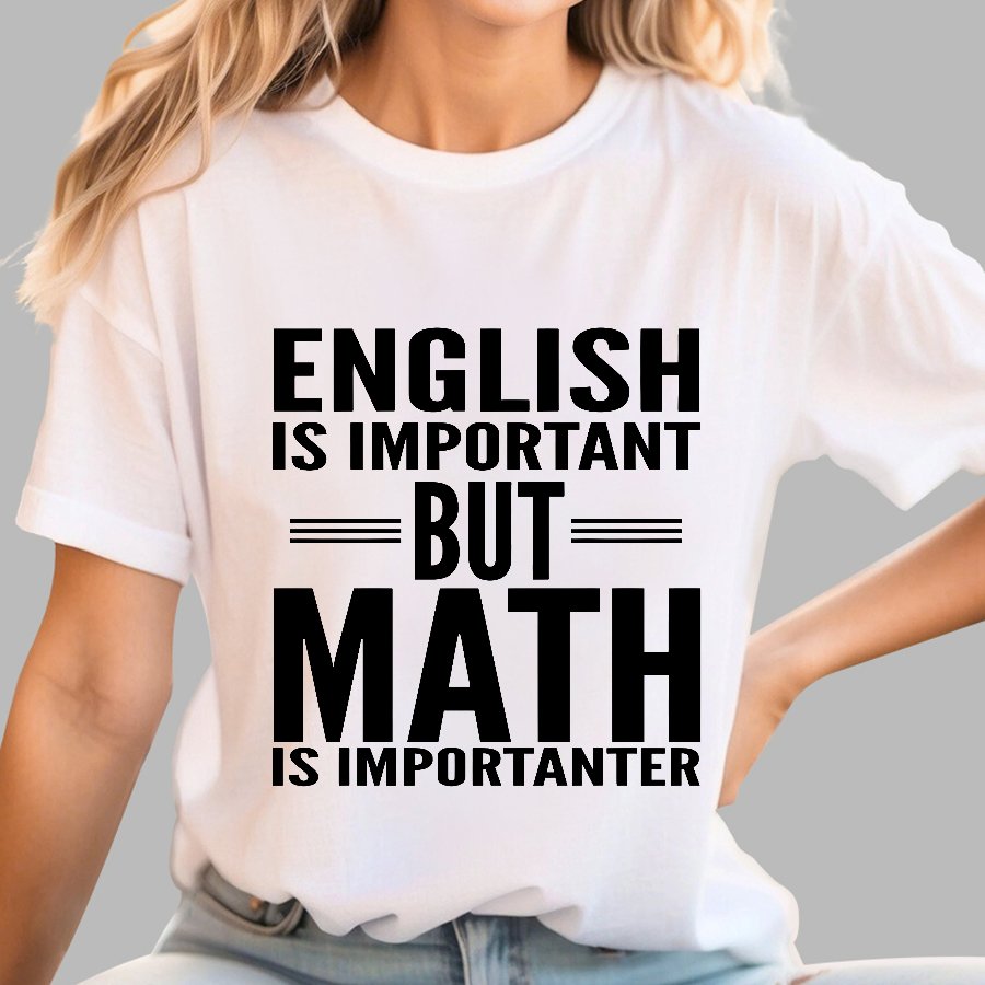 English is important but Math is importanter Geek T-Shirt