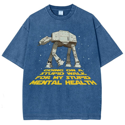 Galactic Wander Vintage Distressed T-shirt