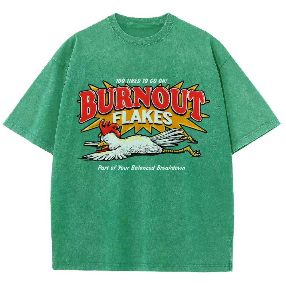 Burnout Flakes Vintage Distressed T-shirt