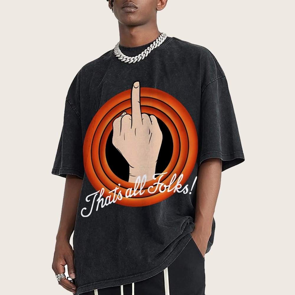 That's All Folks Vintage Distressed T-shirt