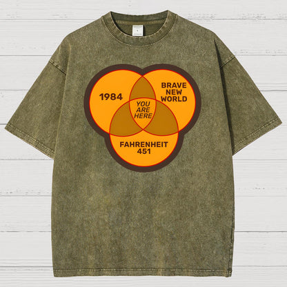 You Are Here Vintage Distressed T-shirt