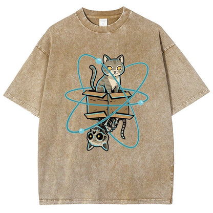 Schrodinger's Pet Vintage Distressed T-shirt