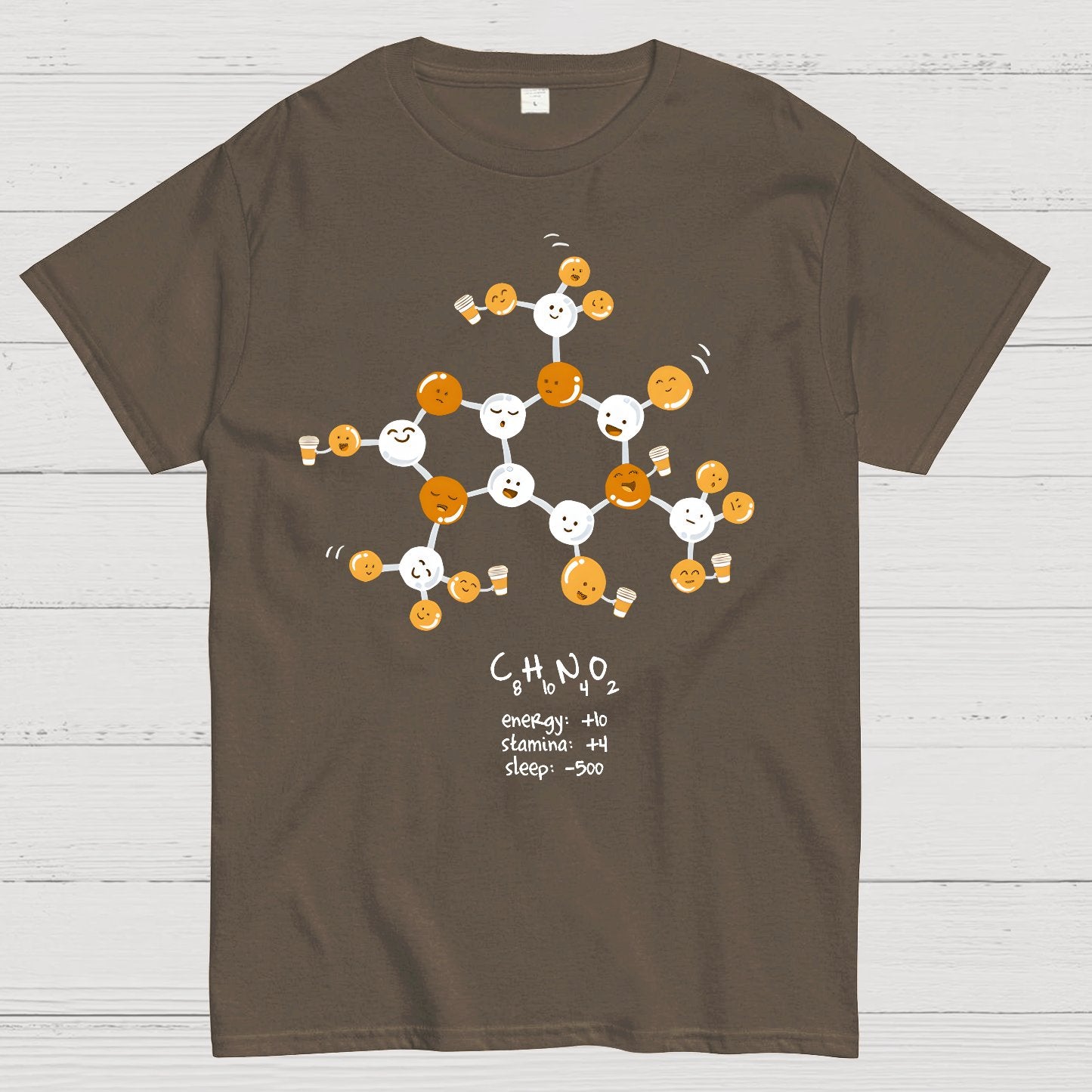 Caffeine Power Up Geek T-Shirt