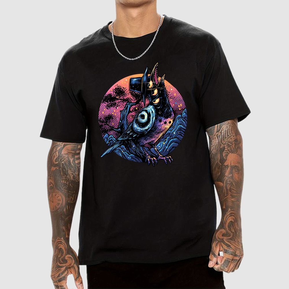 Crow from the underworld Unisex Geek T-Shirt