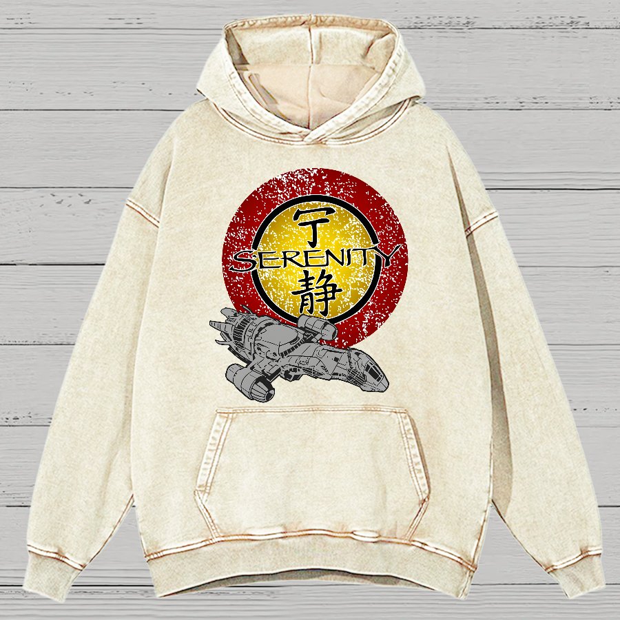 Firefly Starship Vintage Distressed Hoodie