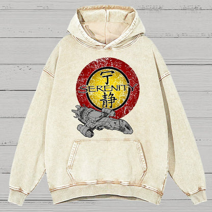 Firefly Starship Vintage Distressed Hoodie