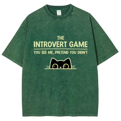 The Introvert Game Vintage Distressed T-shirt