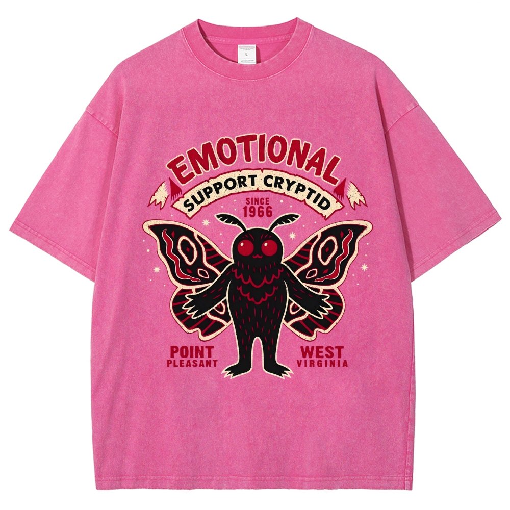 Emotional Support Cryptid Vintage Distressed T-shirt