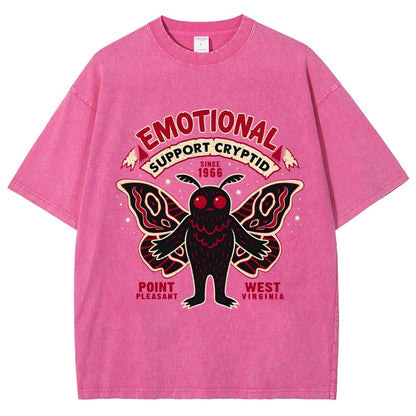 Emotional Support Cryptid Vintage Distressed T-shirt