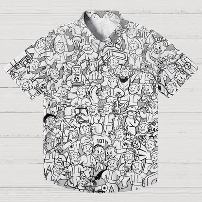 Vault Boy Geek Hawaiian Shirt