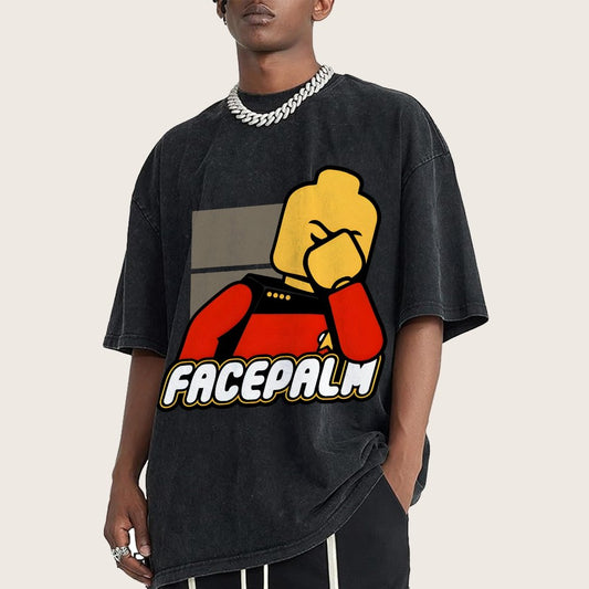 Facepalm Vintage Distressed T-shirt