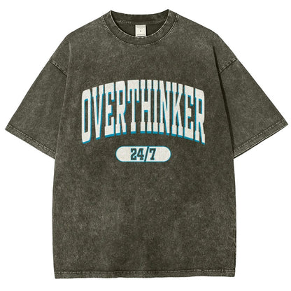 Overthinker All the time Vintage Distressed T-shirt