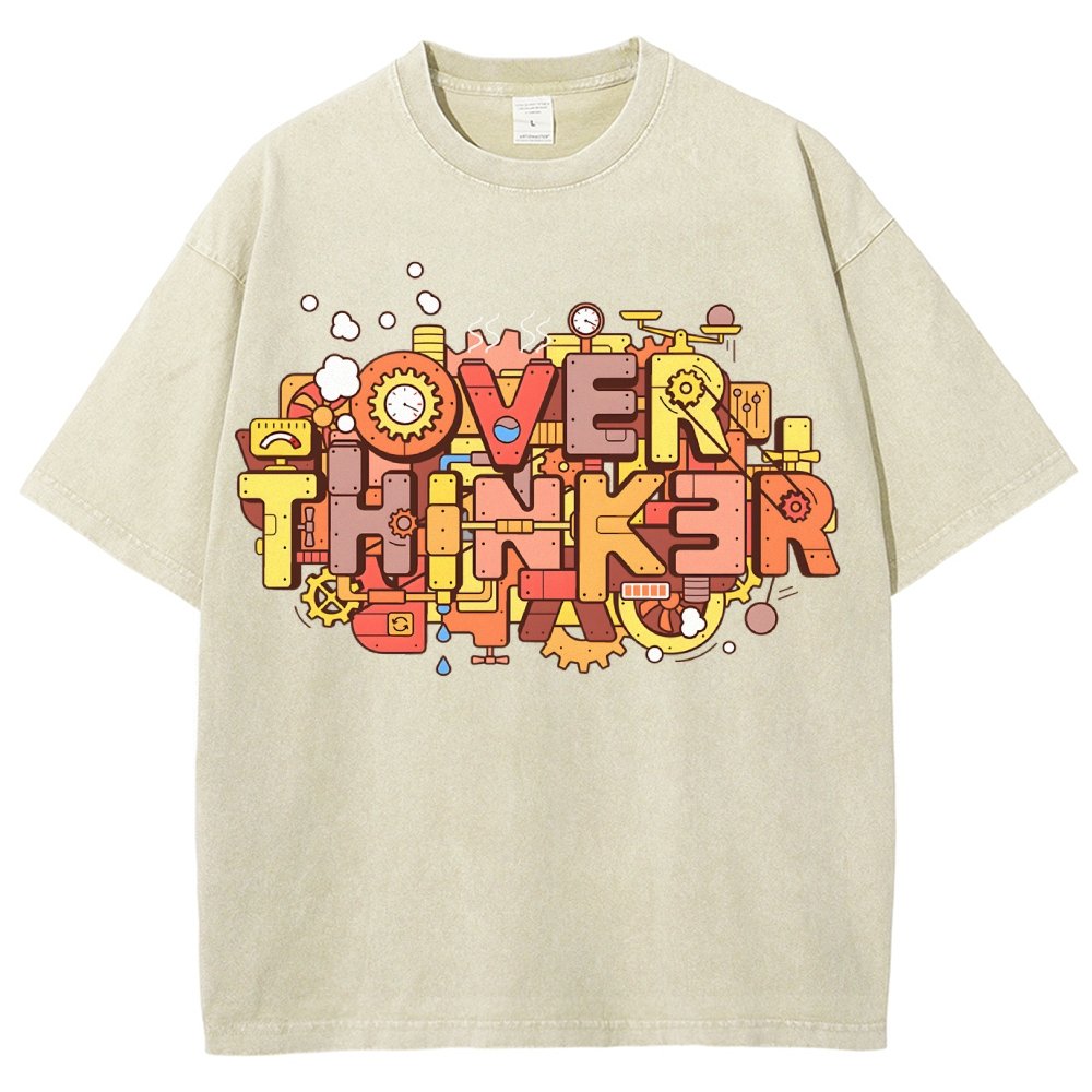 The Overthinker! Vintage Distressed T-shirt