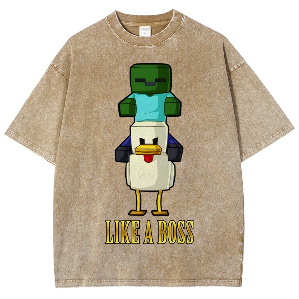Like A Boss Vintage Distressed T-shirt