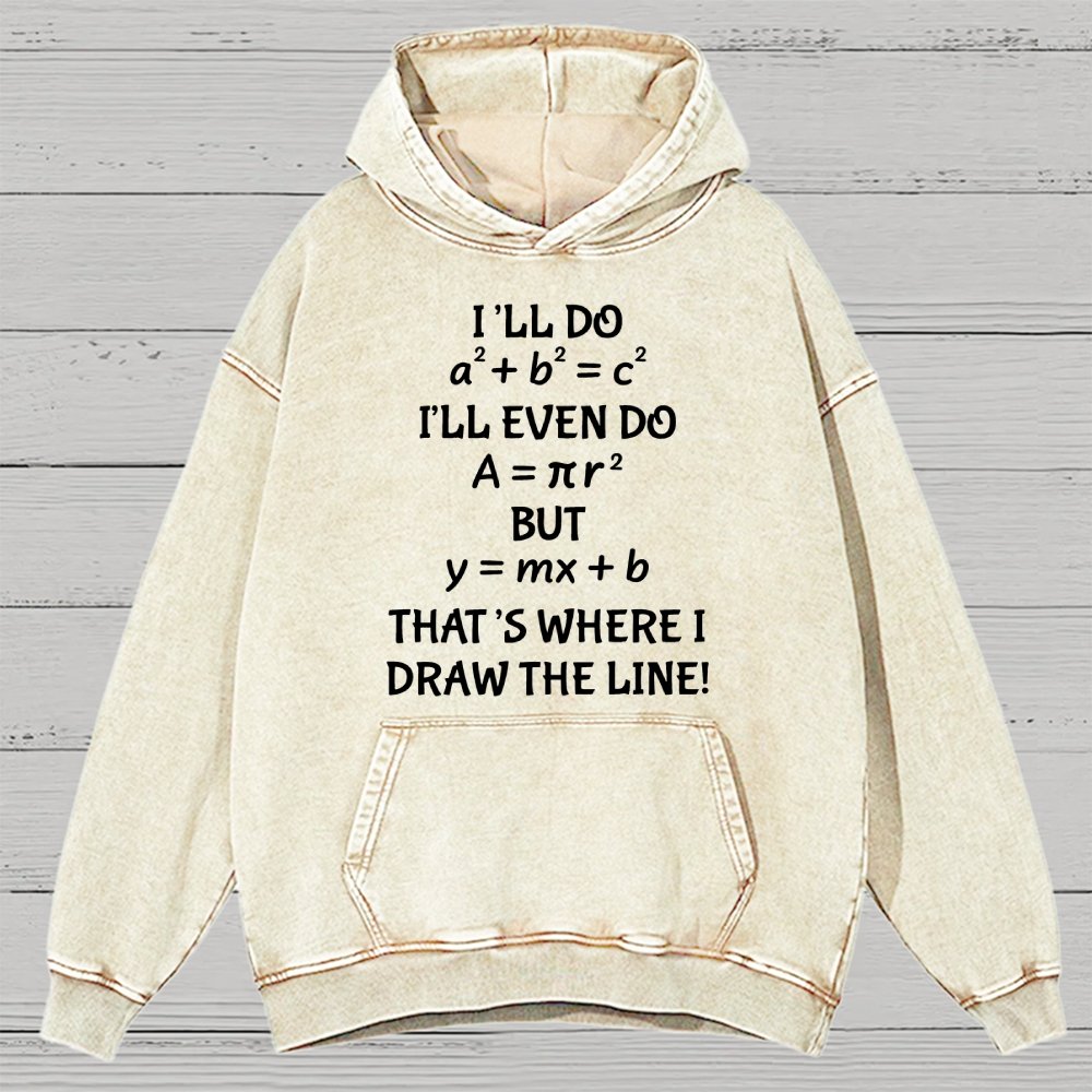 Funny Math Teacher Joke Men Women Fun Math Quotes Teacher Vintage Distressed Hoodie