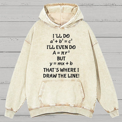 Funny Math Teacher Joke Men Women Fun Math Quotes Teacher Vintage Distressed Hoodie