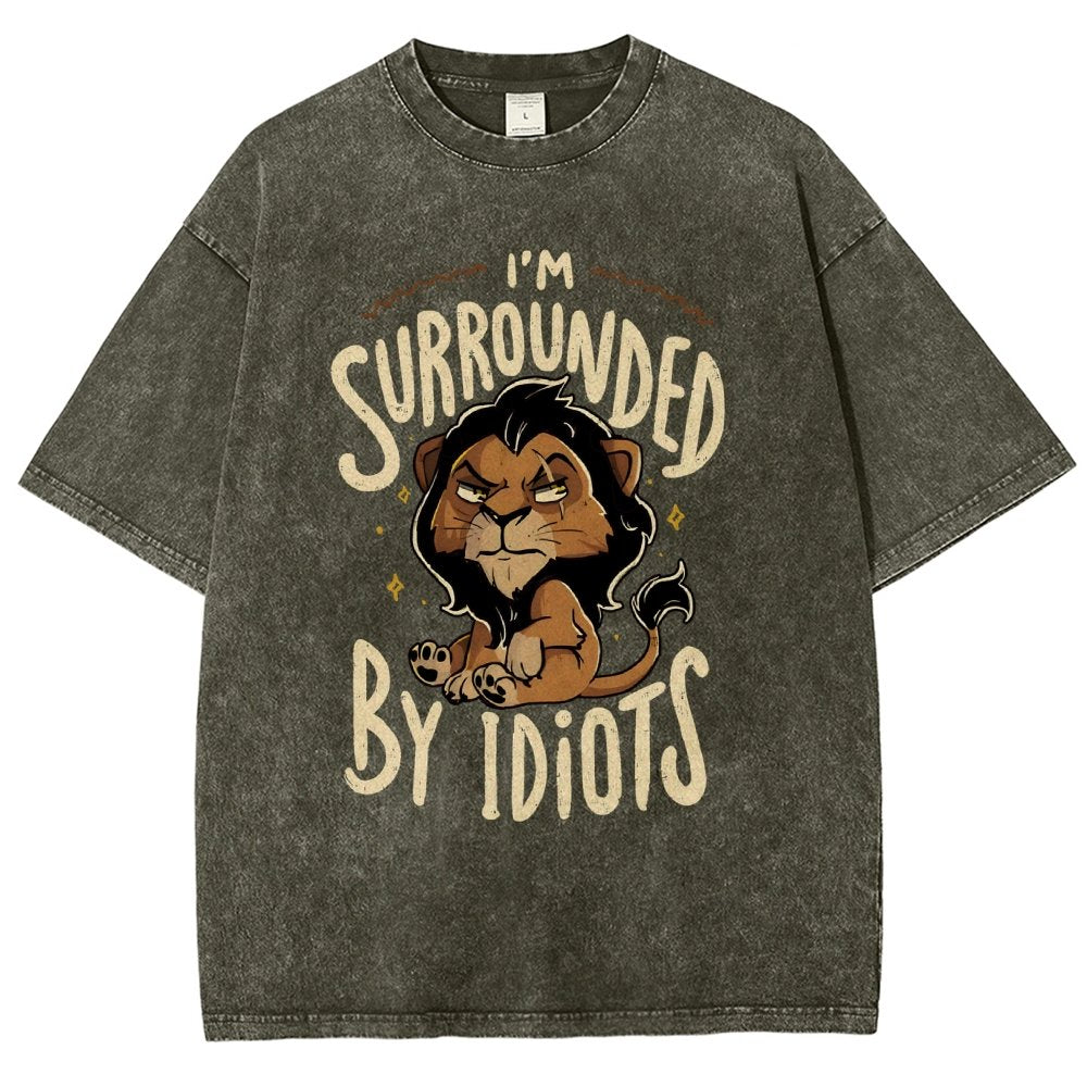 Surrounded by Idiots Vintage Distressed T-shirt