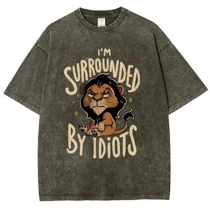 Surrounded by Idiots Vintage Distressed T-shirt