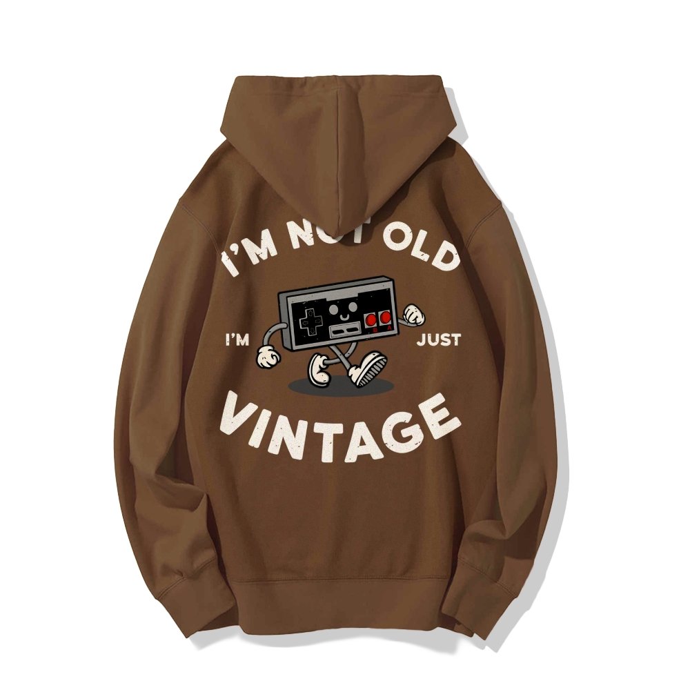 I'm Not Old Printed Back Unisex Cotton Hoodie