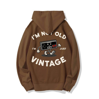 I'm Not Old Printed Back Unisex Cotton Hoodie