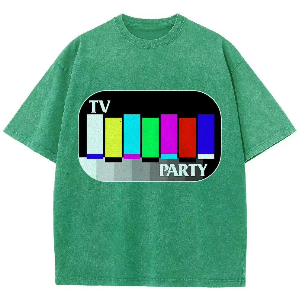 TV Party Vintage Distressed T-shirt