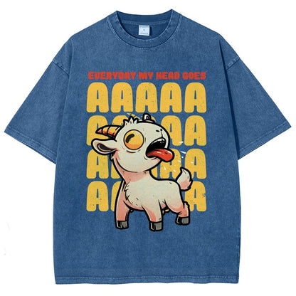 Everyday My Head Goes AAA Vintage Distressed T-shirt