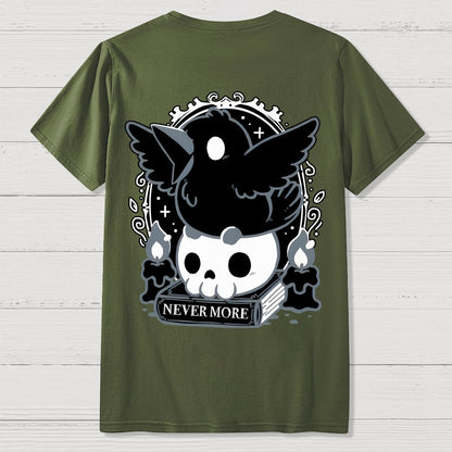 Never More Front And Back Printing Geek T-Shirt