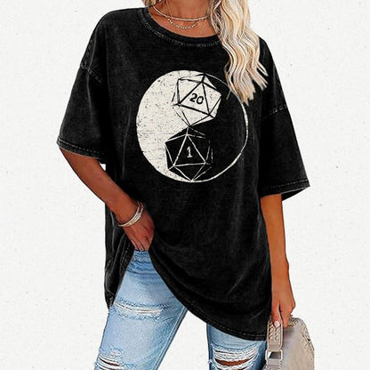 RPG Duality Balancing Vintage Distressed T-shirt