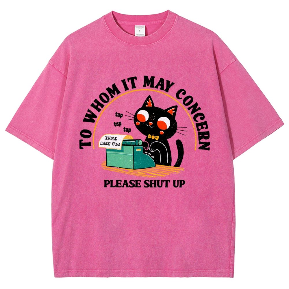 To Whom It May Concern Vintage Distressed T-shirt