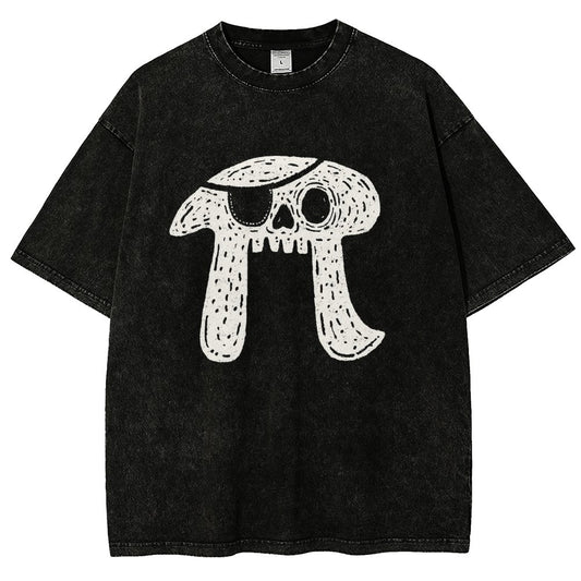 Pi-rate Skull Vintage Distressed T-shirt