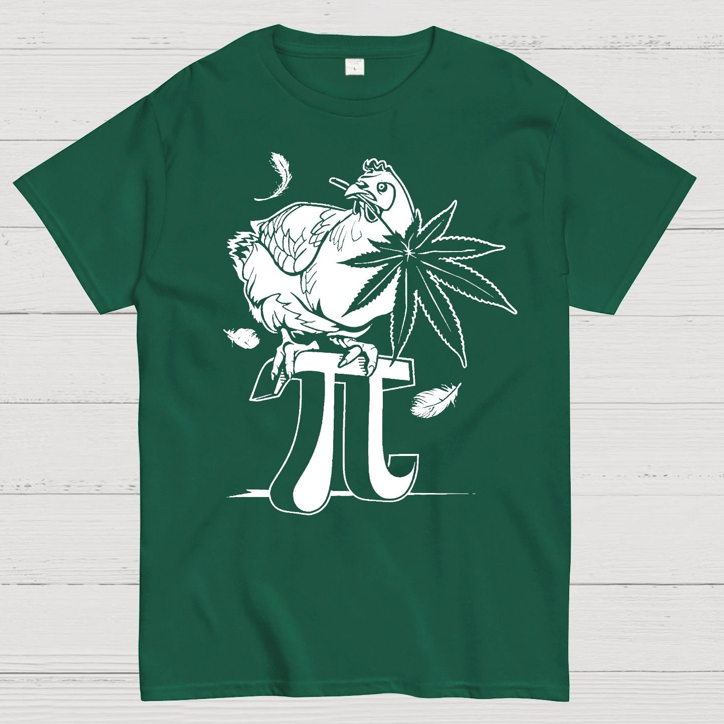 Chicken, π, Marijuana, Sarcasm Geek T-Shirt