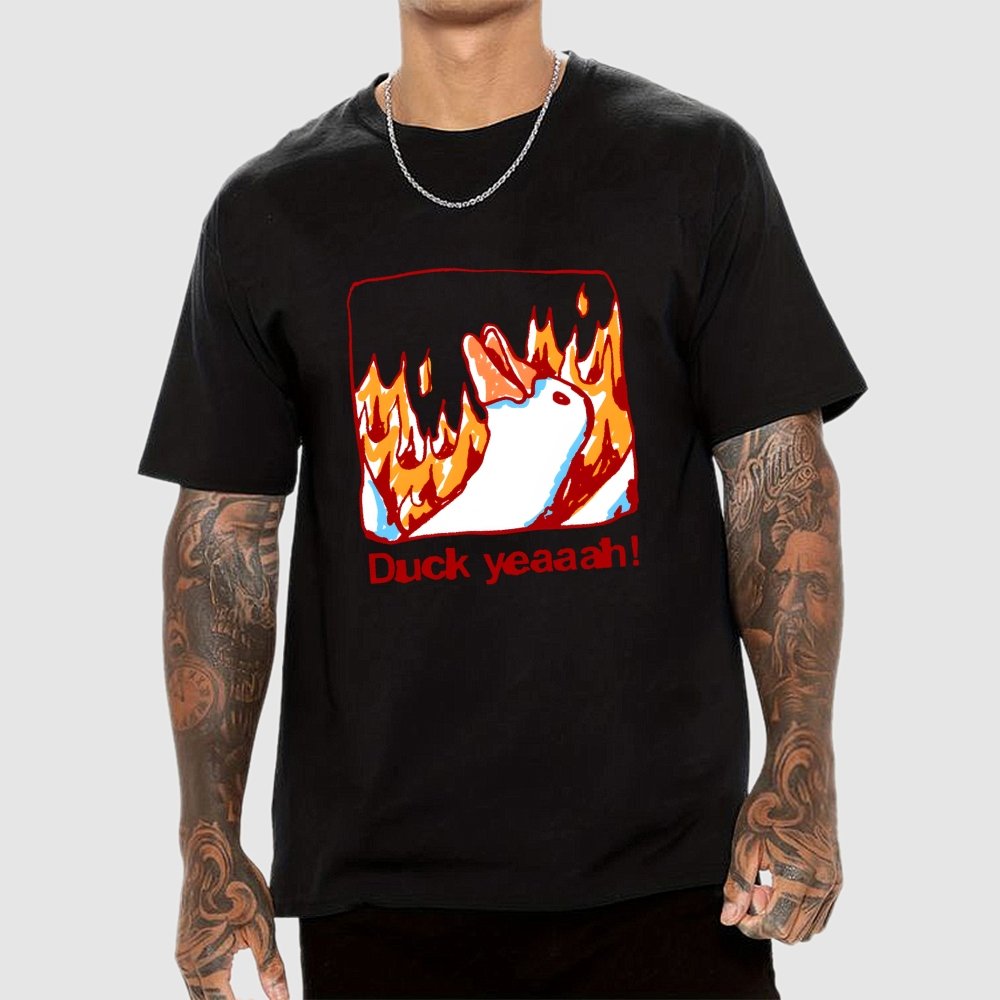 Fire Duck Yeah Geek T-Shirt