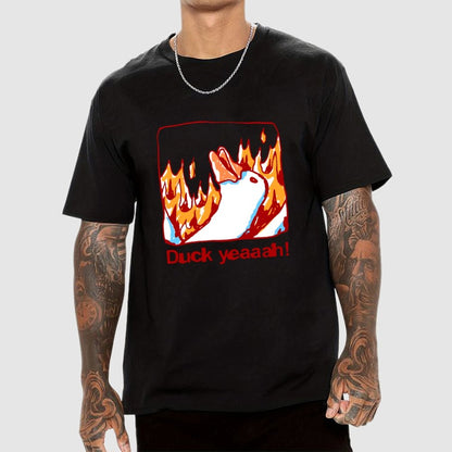 Fire Duck Yeah Geek T-Shirt