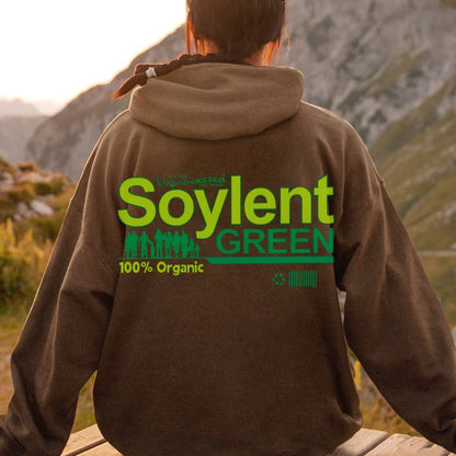 Soylent Green Printed Back Cotton Hoodie