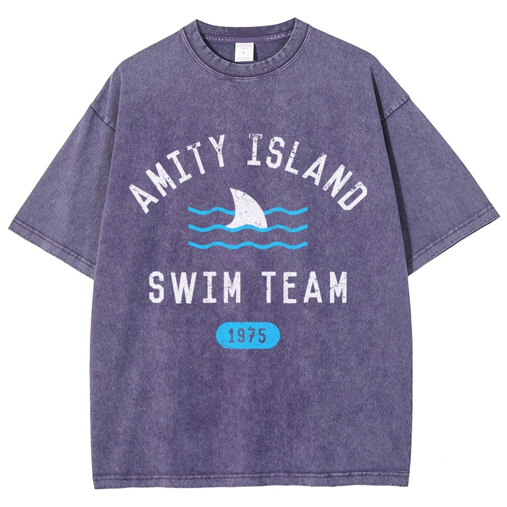 Sunny Bay Swim Team Vintage Distressed T-shirt