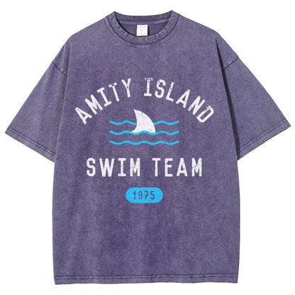 Sunny Bay Swim Team Vintage Distressed T-shirt