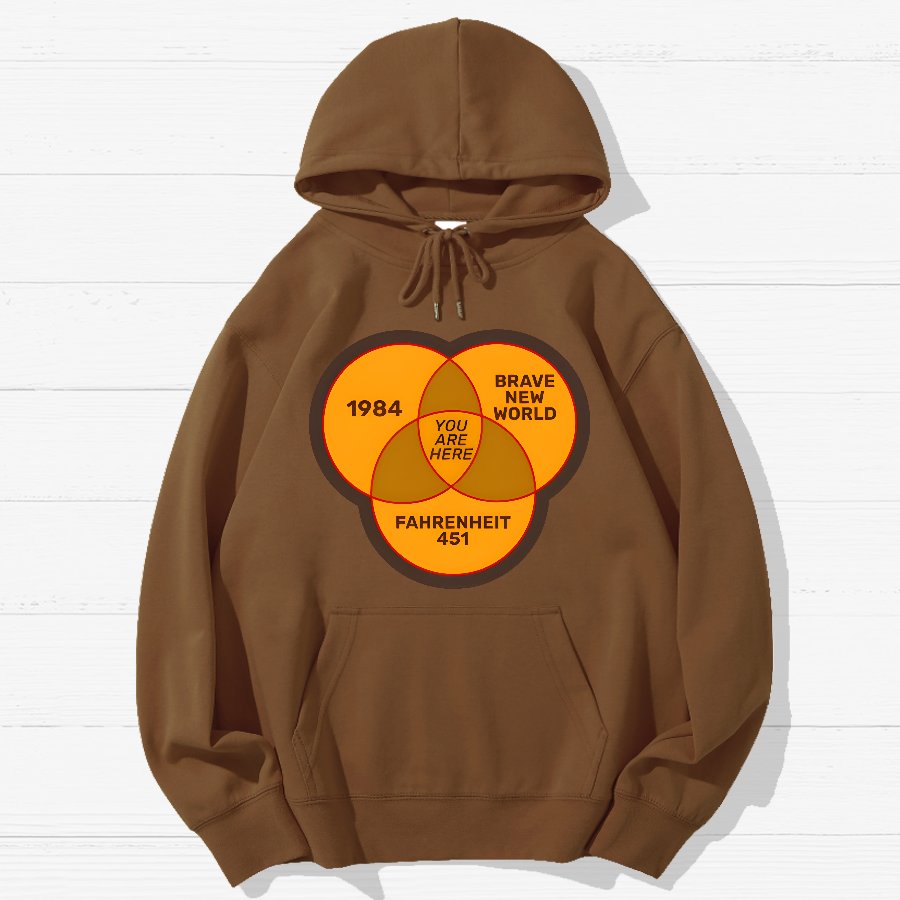 You Are Here Geek Cotton Hoodie