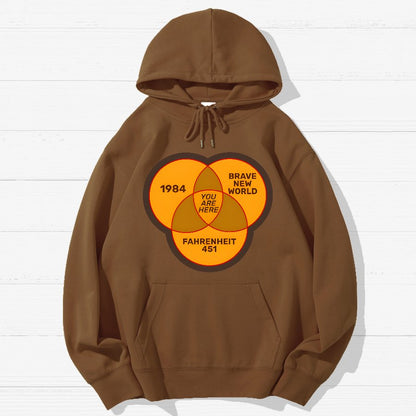 You Are Here Geek Cotton Hoodie