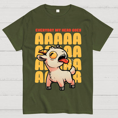 Everyday My Head Goes AAA Geek T-Shirt