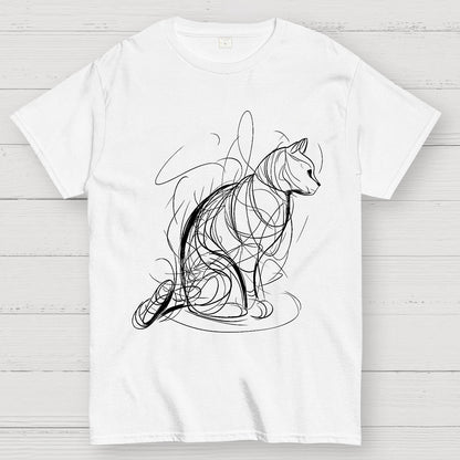 Cat Lines Geek T-Shirt
