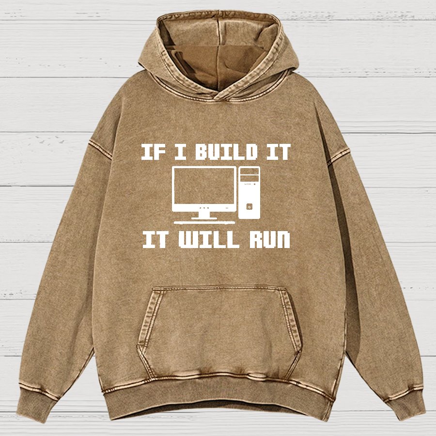 Pc Builder Computer Nerd Vintage Distressed Hoodie