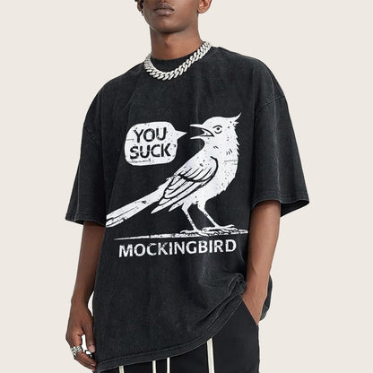 Mockingbird Vintage Distressed T-shirt