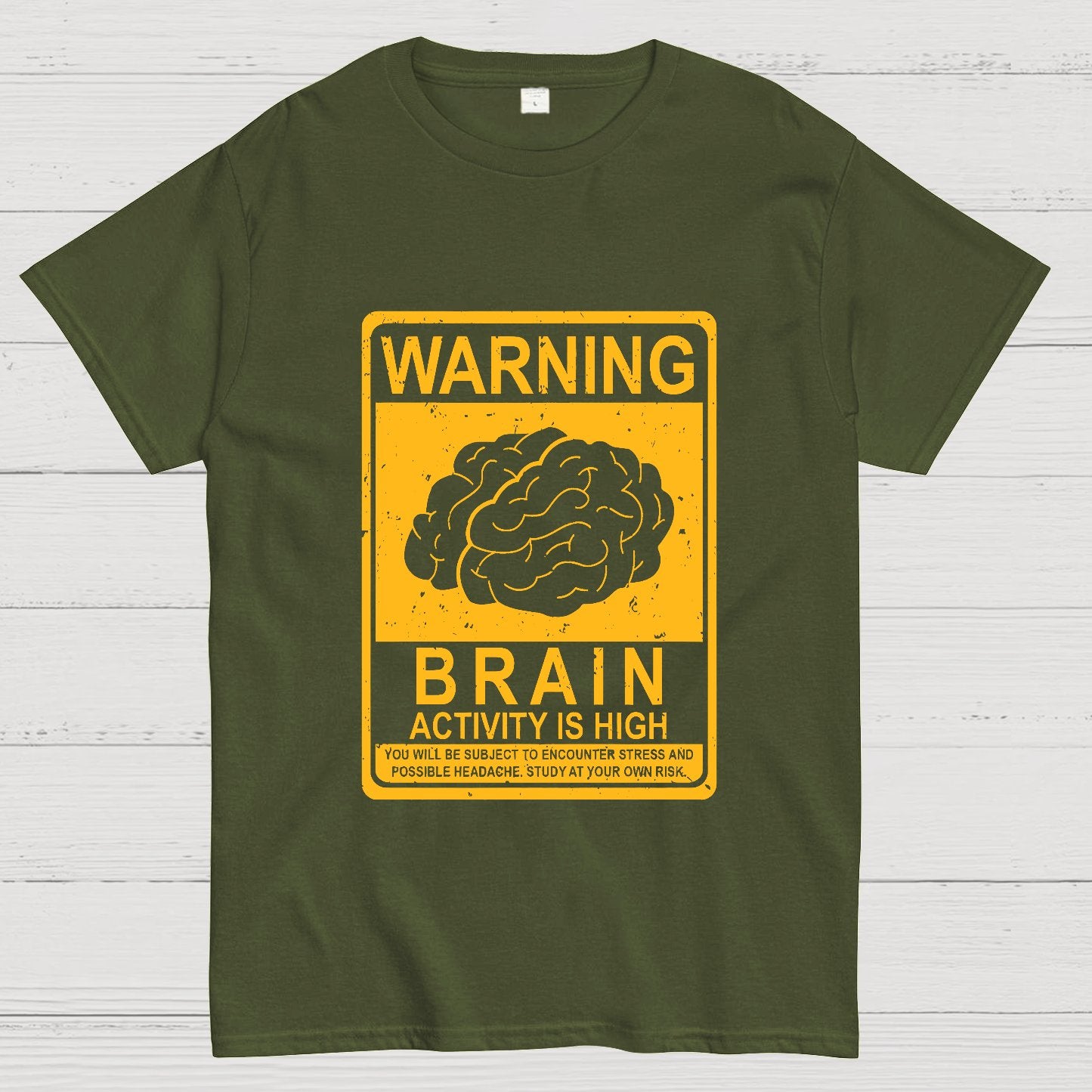 Warning Brain Activity Is High Geeky T-Shirt