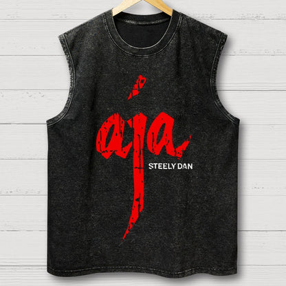 Aja Vintage Distressed Washed Tank