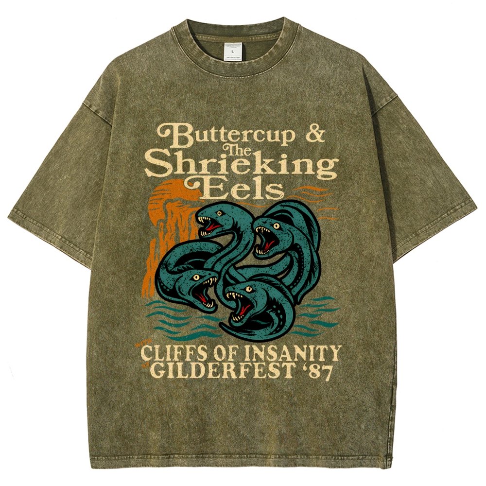 Buttercup & the Shrieking Eels at Harmonyfest Vintage Distressed T-shirt