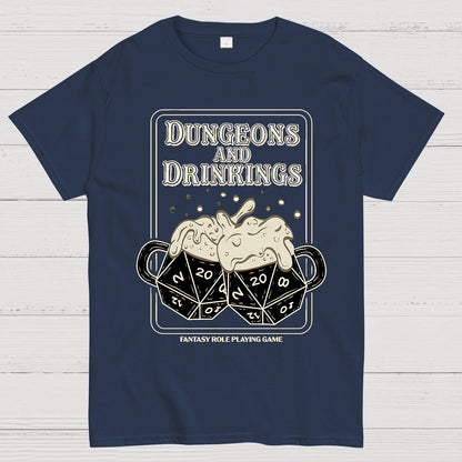 Dungeons and Drinkings Geek T-Shirt
