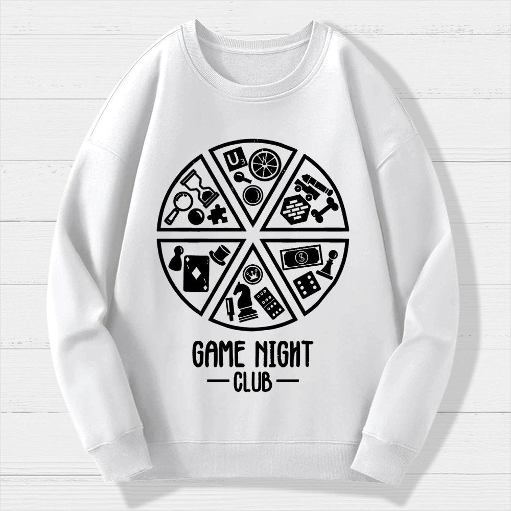 Game Night Club Geek Cotton Sweatshirt