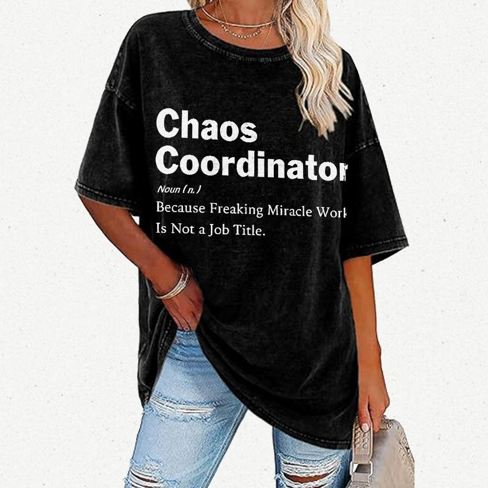ChaosCraft Vintage Distressed T-shirt